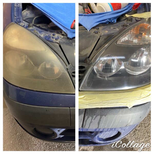 Renault Fényszóró polírozás